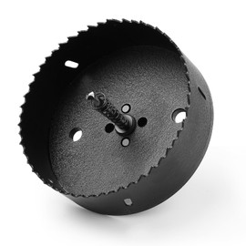 HSAWBIT HSS Bi-Metal 120mm Hole Saw, M42 Fast Cut Extra Cobalt Hole Cutter 45mm Cutting Depth, For Stainless Mild Sheet Wood Plastic Various Materials