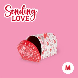 Legami Love Mailbox Gift Box, FSC-Certified Paper, Love Letters, Medium, 8.5 x 10.1 x 15.8 cm
