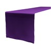 LA Linen Polyester Poplin Table Runner 14 by 108-Inch, Purple,