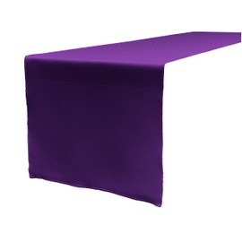 LA Linen Polyester Poplin Table Runner 14 by 108-Inch, Purple, 35.56 x 274.3 x 0.04 cm