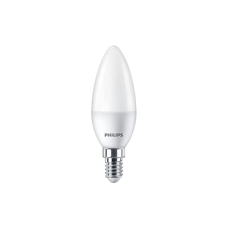 PHILIPS Bombilla LED de luz blanca cálida, 40 W, E14,