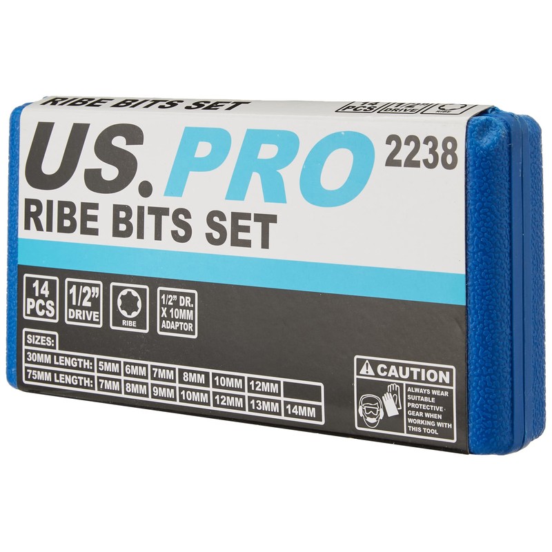 BERGEN DR RIBE 1/2" M5-M14 POLYDRIVE SOCKET BIT SET 30-75MM