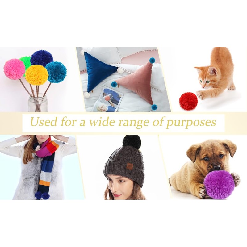 20 Pcs Large Yarn Pom Poms-2 Inch Made to Order