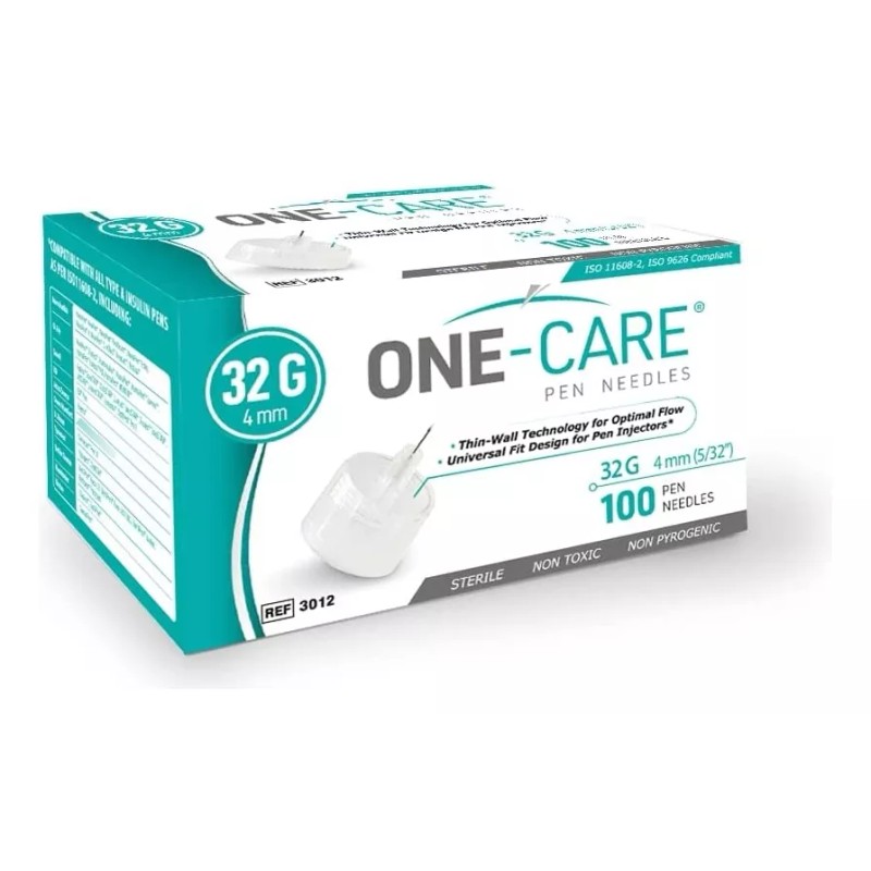 One-care - Agujas Para Bolígrafo De 1.13 Oz X 0.157