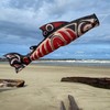 In the Breeze 5120 — Salmon Totem Fish Windsock-Hanging Outdoor