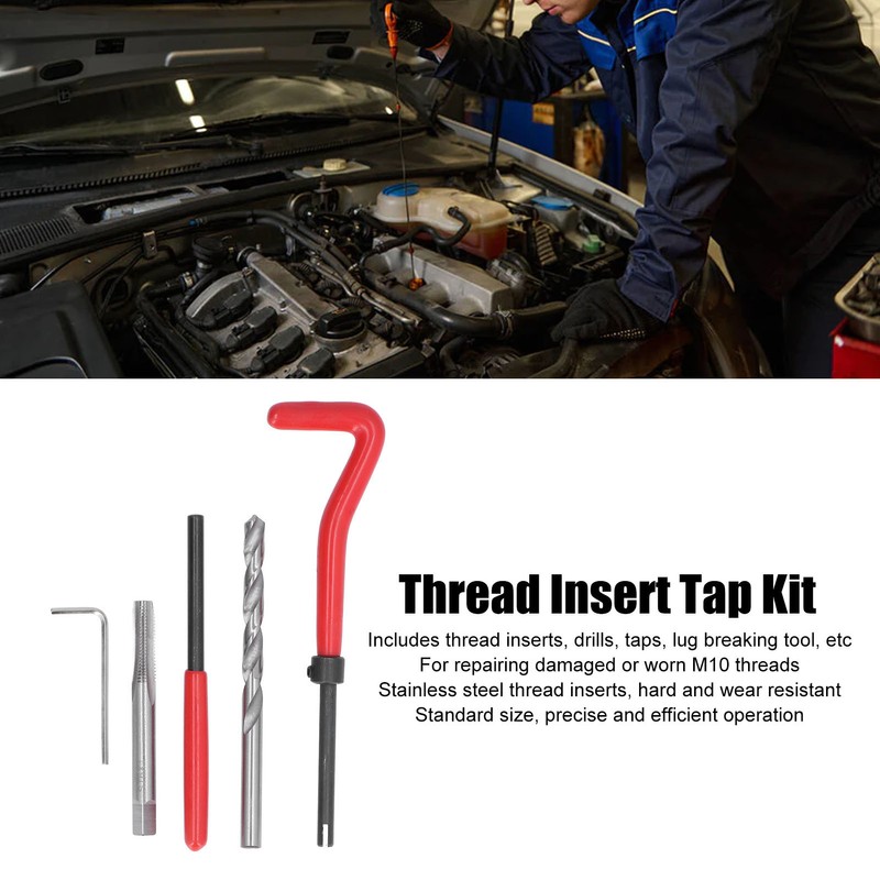 Thread Repair Insert Kit HSS Taps Drill Bit Lug Breaking