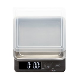Taylor Digital Kitchen Scale with Dishwasher Safe Stainless Steel Container and Snap On, 22 pound capacity, Black