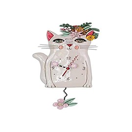 Allen Designs Pretty Kitty Clock, Resin