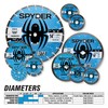 Spyder Diamond Bite 4.5" Diameter Wet/Dry Segmented Rim Diamond Cutting