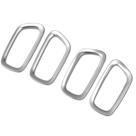 RUIQ Honda New Vezel RV Style Interior Front Rear Inner Door Handle Garnish Design for Honda VEZEL (Matte Nickel Plating)