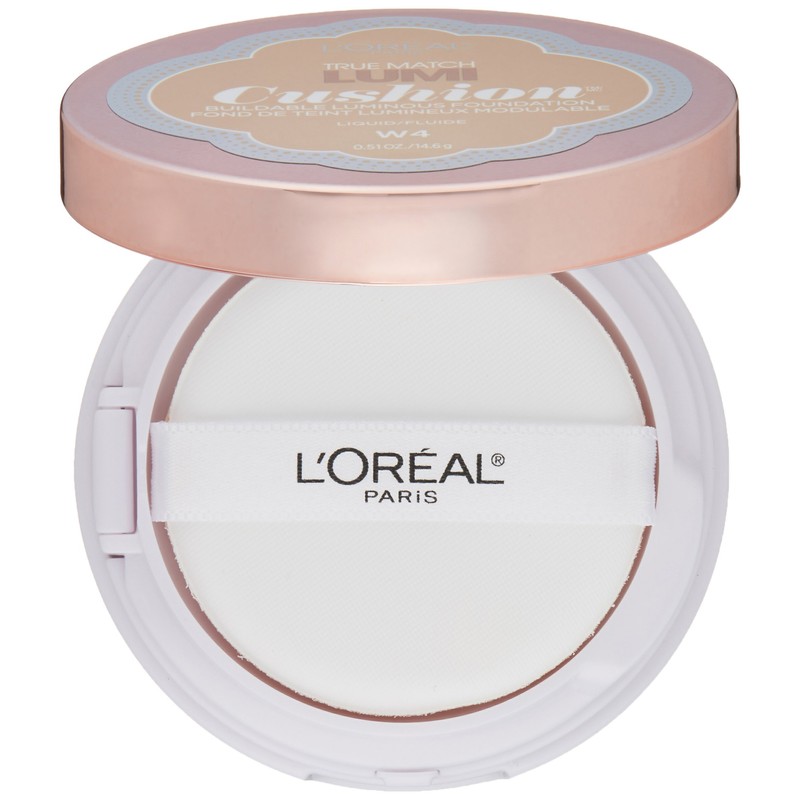 L'Oréal Paris True Match Lumi Cushion Foundation, W4 Natural Beige,