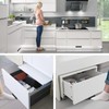 New Hands-Free Cabinet Foot Pull for Trash Drawer,handless Handle，Touchless Hands