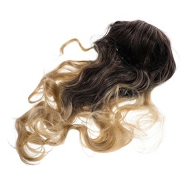 BIUDECO Long Wavy Wig with Bangs Realistic Synthetic Wig for Women for Cosplay Performances and Daily Styling Comfortable Wear Heat Styling Compatible Elegant Look