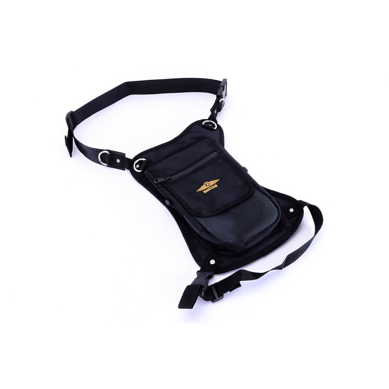 Bestem LGBE-LEGBAG-2 Black Motorcycle Rider Pack 2 Universal Leg Bag