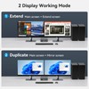 VEDINDUST 8K@60HZ KVM Switch 2 PC 2 Monitors 4K @