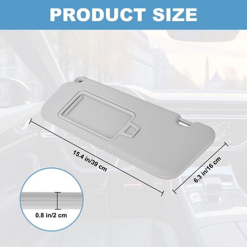 PHATRIP Driver Left Side Sun Visor Compatible with Hyundai Elantra