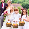 Barydat 6 Pcs Easter Small Wicker Picnic Basket with Handle