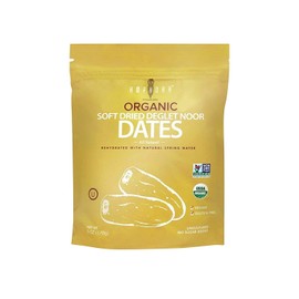 Amphora International Organic Soft Dried Deglet Noor Dates, 6 Oz (Single Pack)