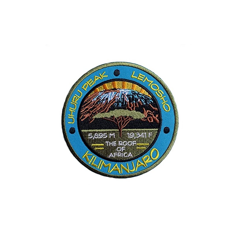 Mount Kilimanjaro Uhuru Peak Lemosho Tanzania Patch Aufnäher (90 mm)