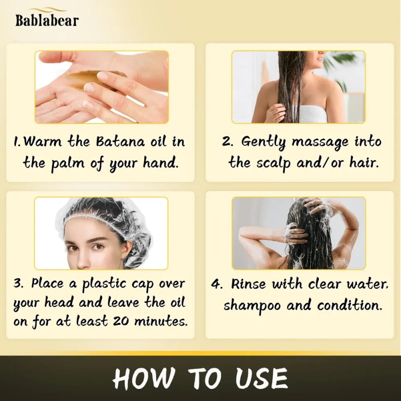 Aceite Capilar Bablabear Batana Oil Para El Crecimiento Del