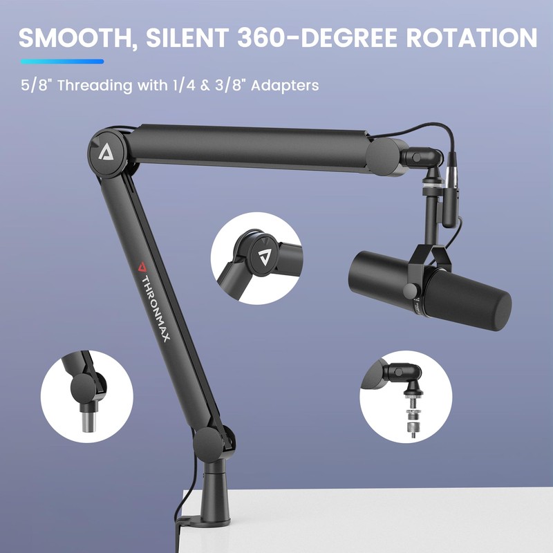 Boom Arm Stand THRONMAX S8 Mic Stand for Game Streaming