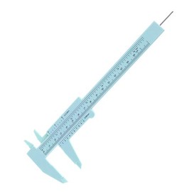 Plastic Vernier Caliper, POWERTOOL 150MM Digital Sliding Caliper Gauge High Accuracy Measure Tool Ruler for Length, Mini Portable (1Pcs - Green)