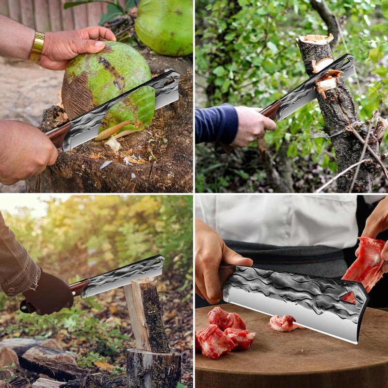 Machete with Sheath for Cutting Trees Heavy Duty, for Yard