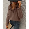 BTFBM 2024 Womens Sweaters Fall Winter Outfits Long Sleeve Button