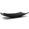 Trendy Wood & Light Decorative Bowl Canoe Mango Wood Black
