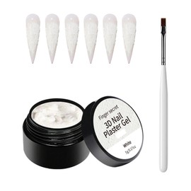 SMSMYXF 3D Nail Plaster Gel 5g-Long-lasting Gel for Unique 3D Designs, Easy to Apply, UV/LED Curable Plaster GeL for Stunning Manicures，Ideal For Salon or Home DIY