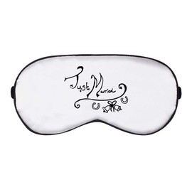 'Just Married Text' Sleep/Travel Eye Mask (EY00004398)
