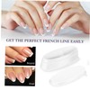 Healvian 9pcs Nail Dip Powder Tray Ergonomic French Tip Model