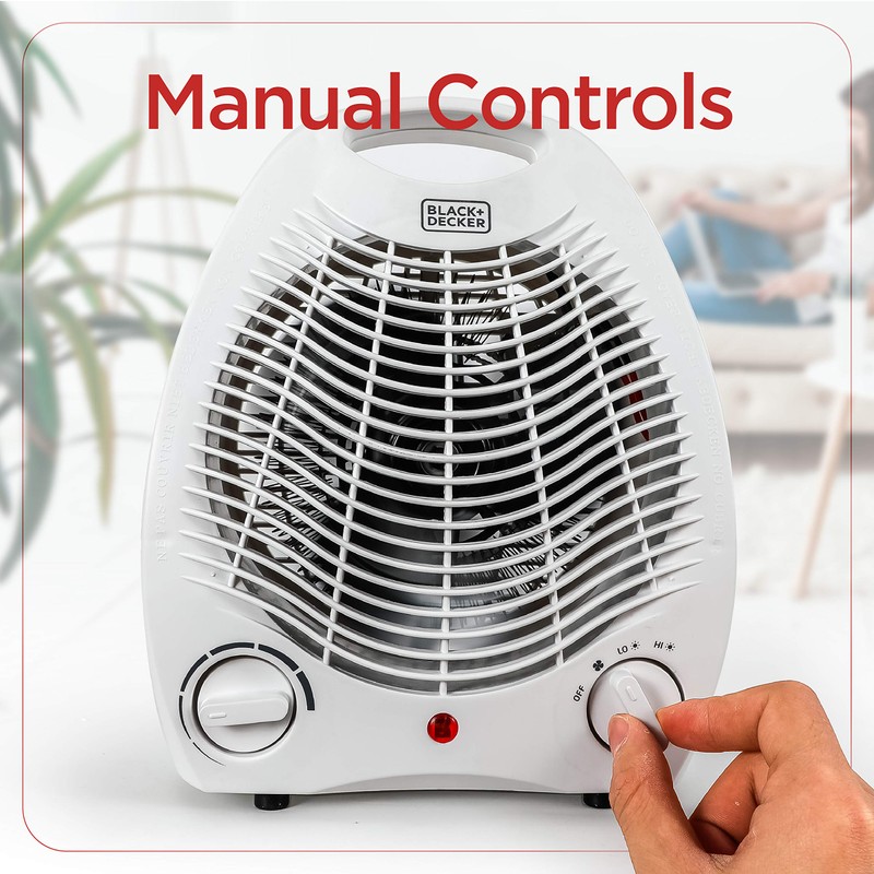 BLACK+DECKER Personal Desktop Heater, Space Heater for Office Desk, Home