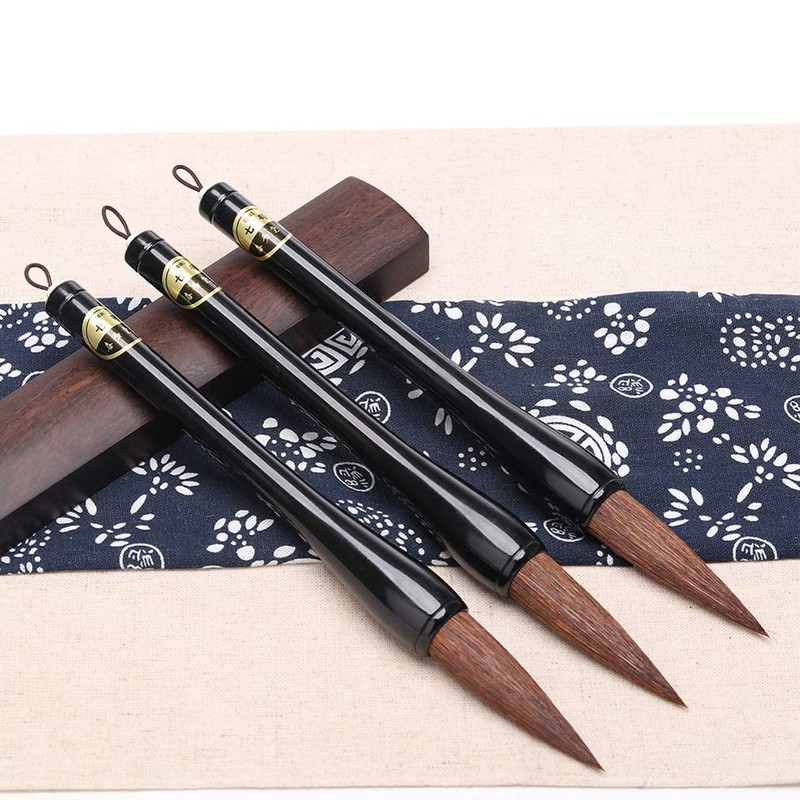 Calligraphy Brush, Beginning Writing Brush, For Large Articles, Brown Hair,