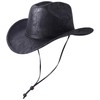 Lanzom Women Men Leather Western Hat Cowboy Hat Cowgirl hat
