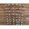 10Strings 5.9" Big Size Premade White Origami Paper Cranes Garlands