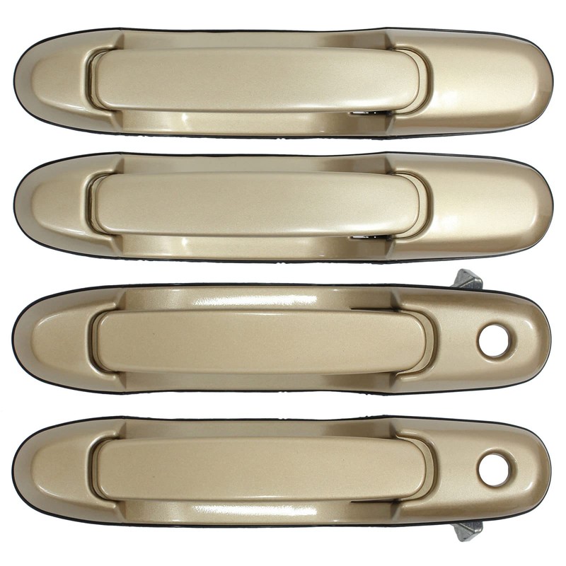 MOTOKU Set of 8 Beige Interior and Exterior Door Handle