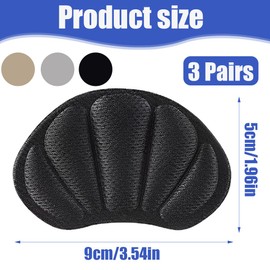 EIHI 3 Sets Blasenpflaster Fersenpolster schuhe Premium Fersenpolster Schuheinlagen Fersenschutz Fersenkissen Gel Antirutsch Einlagen