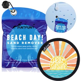 Sand Remover for Beach Cleaner Eraser for Family Wipe Off Mitt Duster Brush Vacation Trip Hawaii Honeymoon Essential Gift Costa Rica Must Haves Resort Rio de Janeiro Punta Cana Beach Towel Sunshine