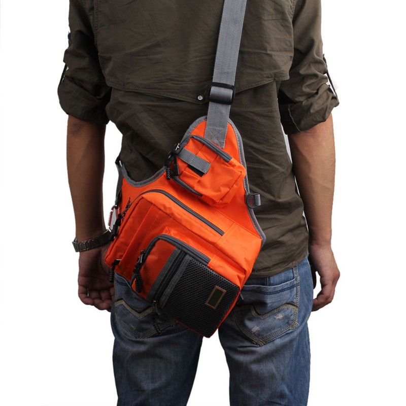 32*39*12CM iLure Fishing Bag Multi-Purpose Waterproof Canvas Fishing Reel Lure