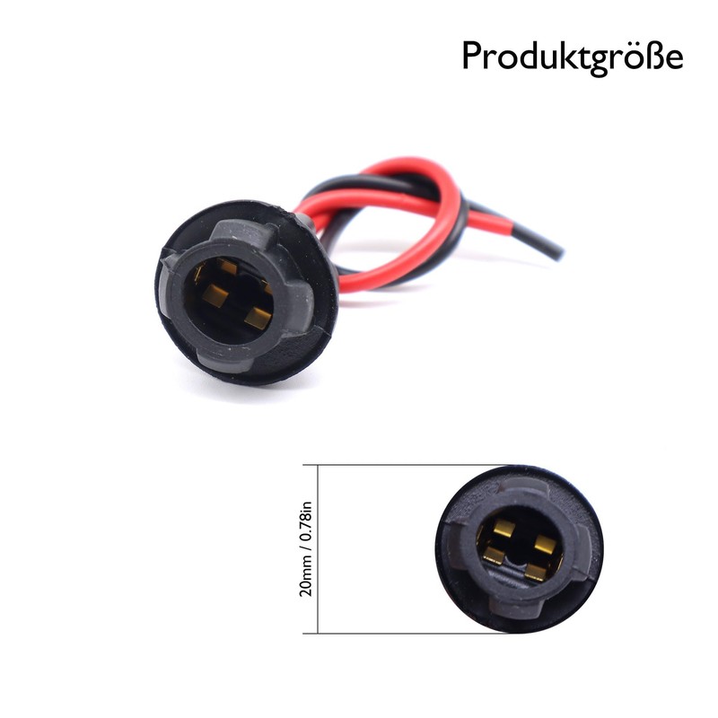 HISports 4pcs T10 194 921 Rubber Lamp Holder Rubber Socket