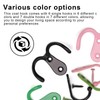 HERKINDNESS Pack of 13 Colourful Coat Hooks, Wall Hooks with