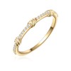 Glanzstücke München Women's Ring 925 Sterling Silver Yellow Gold-Plated with