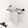 BESy Adjustable 16-26 Inches Double Bath Towel Bar for Bathroom