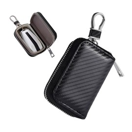 Auttoop Faraday Bag for Car Keys, Anti-Theft Carbon Fiber Key Fob Holder, Signal Blocking Auto Key Protector, Car Accessories
