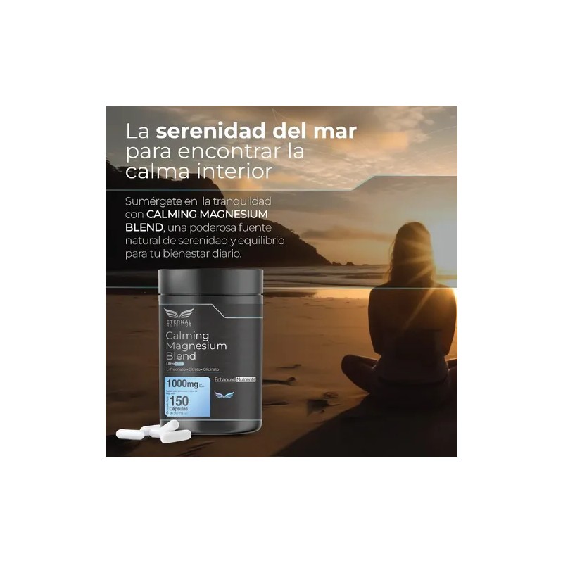 Eternal Nutrition Calming Blend Magnesio Quelado 150 Cápsulas Bisglicinato Citrato