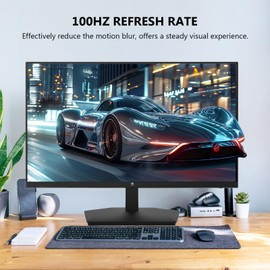 24 inch Monitor, Z-Edge Computer Monitor, Full HD 1920 x 1080p IPS 100Hz PC Monitor with HDMI, VGA, Frameless, U24I Anti-Glare Screen