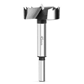 BAIDETS Forstner Drill Bit 45 mm - Forstner Drill Bit for Wood, Forstner Bits with Round Shank, Accessories Drill