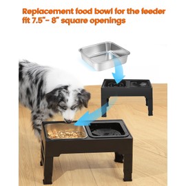 Stainless Steel Dog Bowls, [2 Pack] Water and Food Bowl Set, 1.6L Pet Metal Dishes for Small Medium Large Dogs