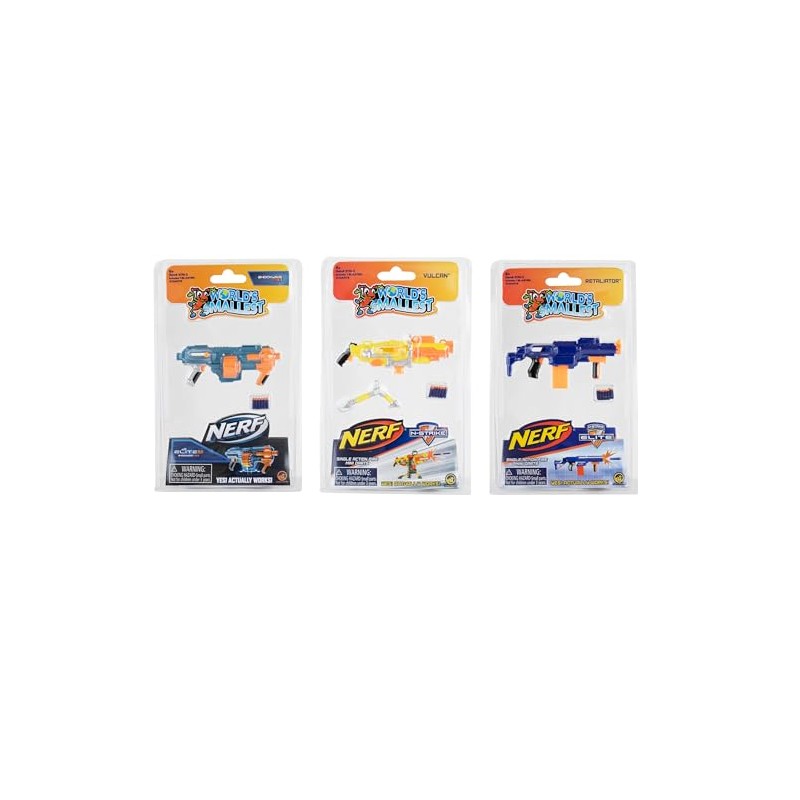 World's Smallest Nerf N-Strike Elite 2.0 Blasters Series 2 Bundle
